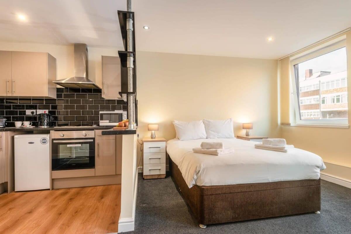 Modern & Bright Budget Studio In Central Doncaster Lägenhet Exteriör bild